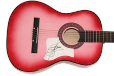 Gene Simmons KISS Signed Autograph Pink Acoustic Guitar Dressed to Kill JSA COA