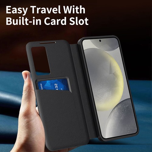 S-View Smart Wallet Case Card Holder Slot For Samsung S25 S24 Ultra S23 S22 Plus - Picture 4 of 21