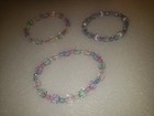 Beautiful Handmade Colored Beaded Stretch Bracelet 3 Pack — photo 1