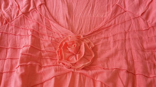 Superschönes sommerliches Blusenshirt/Tunika, Farbe Koralle, Gr.S, neuwertig - Bild 3 von 3