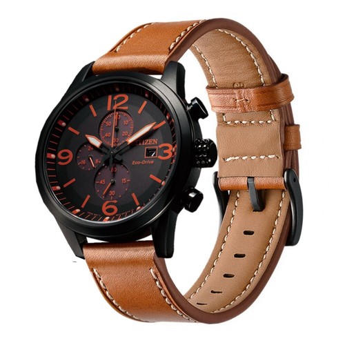 Correa de cuero clásica de ajuste rápido para reloj Citizen Eco-Drive 18 mm 20 mm 22 mm - Imagen 14 de 23