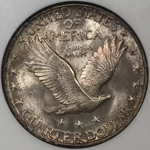 1930 Standing Liberty Quarter NGC MS63 FH FS-401 Incomplete Shield "E" Die Clash - Picture 5 of 5