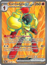 Carte Pokémon Carmadura ex 218/182 EV04 Faille Paradoxe Ultra Rare FR