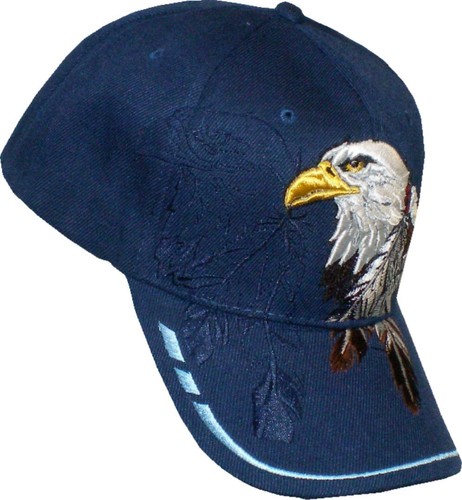 Cap, Basecap Cappy Mütze Kappe mit Adler Federn aufwendig bestickt in 2 Farben - Bild 3 von 9