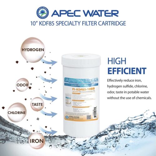 APEC FI-KDF85-10BB Iron Hydrogen Sulfide Reduction Replacement Water Filter NEW - Picture 2 of 9