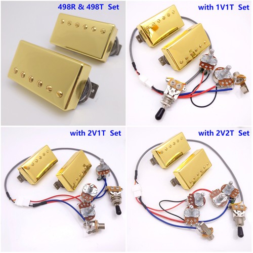 Guitar Pickups 498R 498T Humbucker Alnico V Pickup Set 2C for Gibson Guitar - Picture 6 of 16