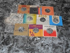 45 RECORD SLEEVES. LOT OF TEN DIFFERENT SLEEVES.  VG AND BETTER.