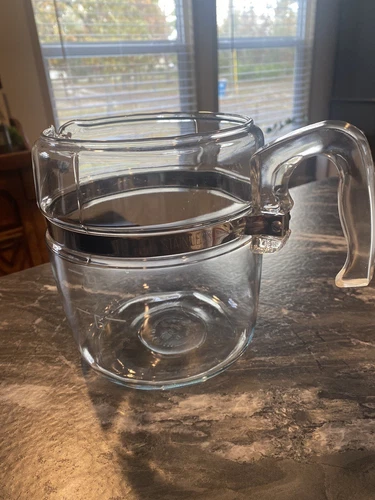 Vintage PYREX Flameware Glass Coffee Pot Percolator 9 Cup 7759 B Made In The USA