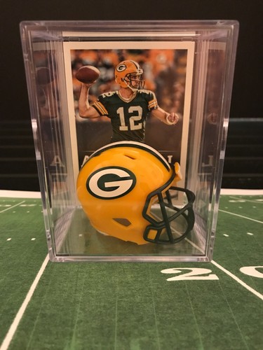 GREEN BAY PACKERS NFL Players Mini Helmet Shadowbox w/ card - Picture 13 of 22