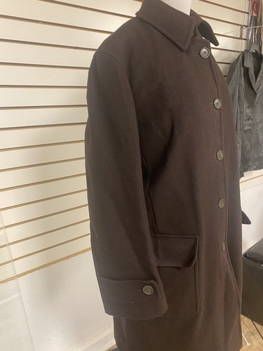 Perry Ellis Portfolio Overcoat Jacket Mens Size Medium Wool Winter - Picture 4 of 8