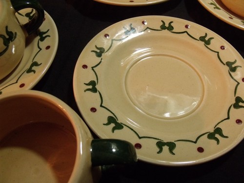 (7) METLOX POPPY TRAIL 1950'S HOMESTEAD CUPS AND SAUCERS NOS - Picture 5 of 6