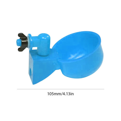 6 Stück Hühner-Wasserbecher, praktischer automatischer Küken-Enten-Tränker, Fütt - Bild 6 von 8