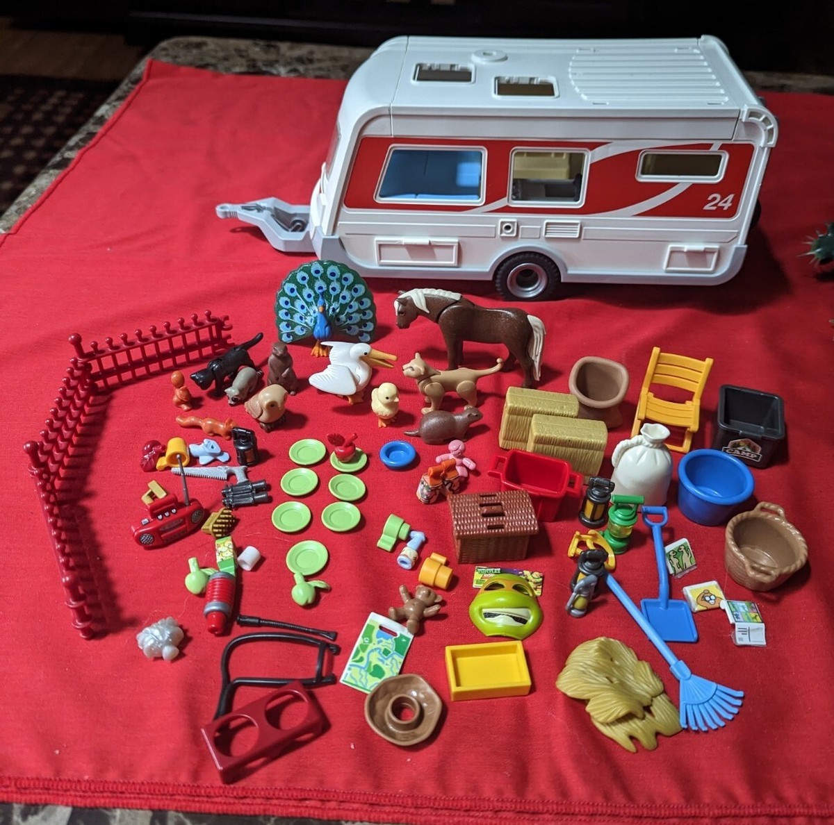 Geobra Playmobil 5434 Summer Fun Camper Trailer Vacation Playset