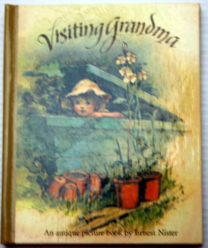 Ernest Nister VISITING GRANDMA Victorian Mechanical Bk 1st assembled repro 1989 - Foto 1 di 5