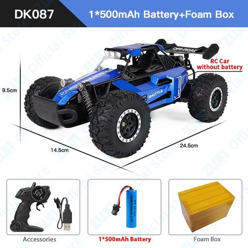 1:16 2.4ghz Rc Car with LED Lights, 2wd Off-road Climbing Vehicle, Gift for Kids - Picture 29 of 30