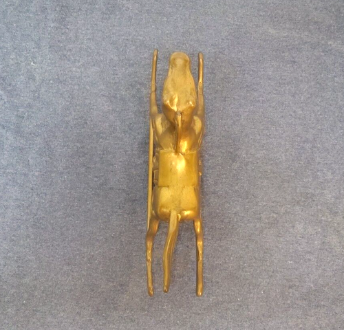 Vtg Brass Equestrian Rocking Horse Carousel Sculpture Figurine - Picture 8 of 14