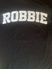 ROBBIE WILLIAMS RW NEW BLACK T-SHIRT SIZE MEDIUM