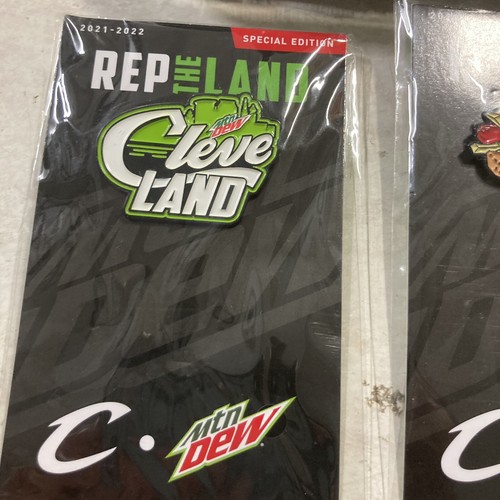 2022 NBA All-Star Game Cleveland, Ohio Mt DEW “REP THE LAND” Pins With Bag HTS - Picture 4 of 5