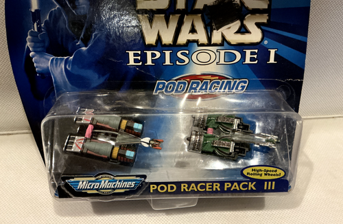 Star Wars EPISODE I MicroMachines Pod Racing Pack III GALOOB 1998 - 第 3/3 張圖片