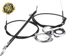 BMX Gyro Brake Cables Front + Rear (Upper + Lower) Spinner Rotor (Complete Set)