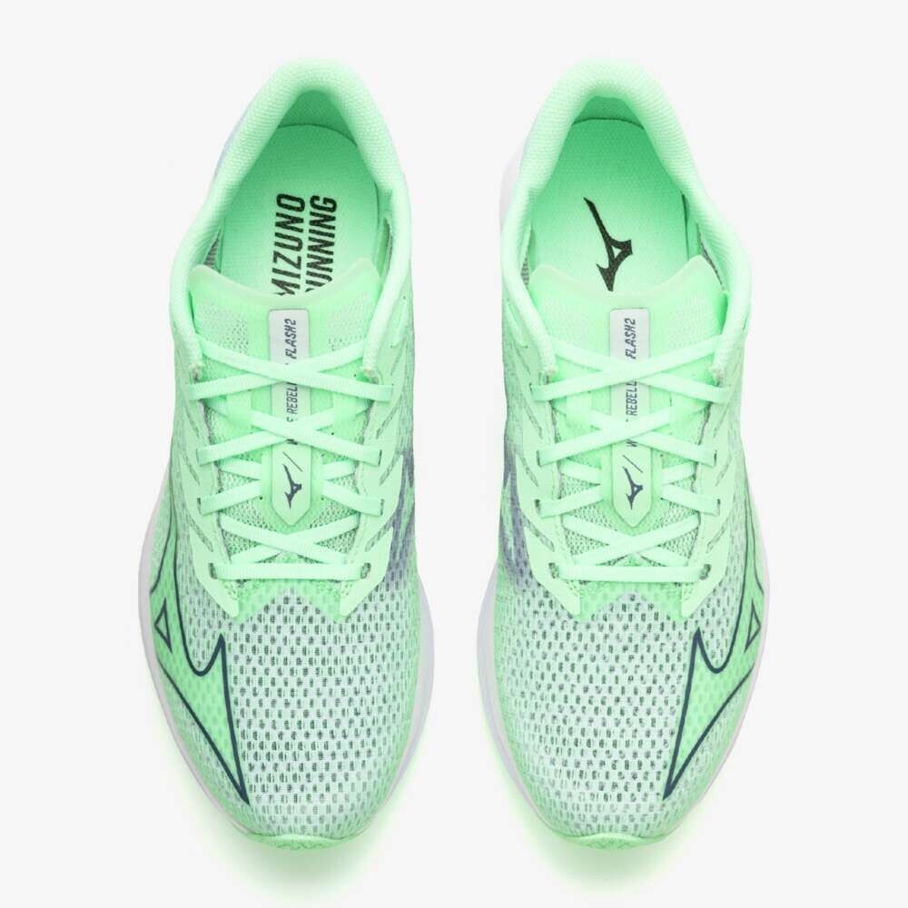 MIZUNO Wave Rebellion Flash 2 J1GC2435 81 Mint Green Dark