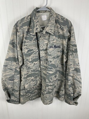 Air Force Camo Jacket Shacket Mens 44L Sage Green Military