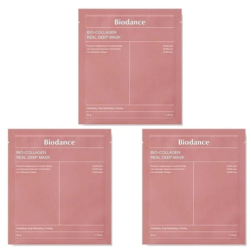 BIODANCE Bio-Collagen Real Deep Mask 34g x 3EA Moisture K-Beauty