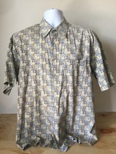 Pierre Cardin Men  s Short Sleeve Button Front Shirt Size Large