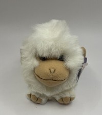 Puffkins "Trixy" the white ape beanie plush NWT