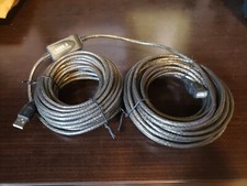 50 Ft 15 meter USB 2.0 Type A Male to Female Active Extension Cable w/ Booster