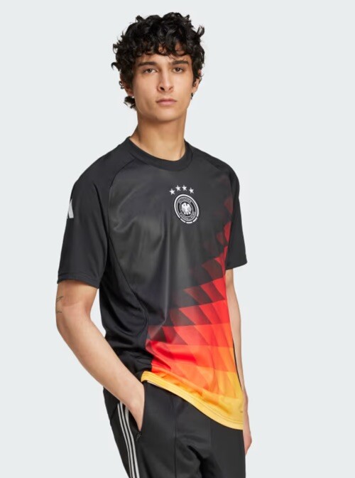 Deutschland Aufwärm Shirt EM 2024 DFB Warm Up Top Pre Match Trikot Größe Size L eBay