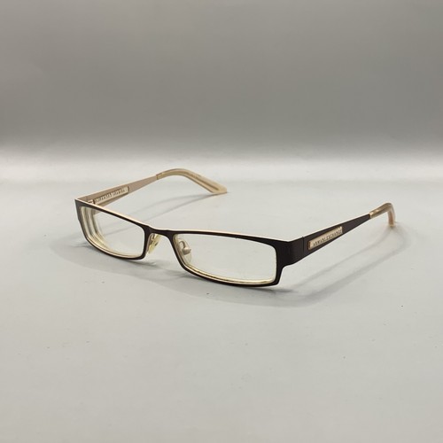 Armani Exchange Eyeglasses AX218 N2Q 51-16-130 Brown Metal Rectangle Frames