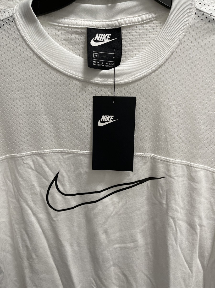 Nike Women's Sportswear Mesh-Panel Dress - White/Black Nike Women's Sportswear Mesh-Panel Dress - White/Black