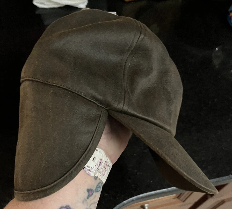 San Diego Hat Company Hat Brown Cap Neck Flap Cold Weather New Tags Sz L/XL - Image 3 of 4