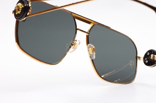 Gafas de sol Versace VE2269 1002/87 de metal dorado de lujo Italia marcos 62-13-130 mm - Imagen 7 de 13