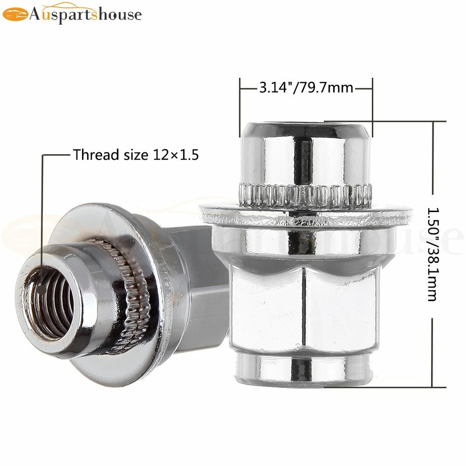 20x Tuercas cromadas estilo Mag Pontiac G5 2007-2009 Toyota Avalon 1995-2014 Foto 2 de 4