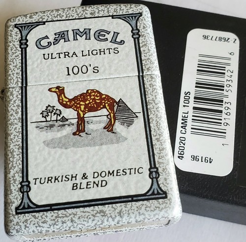 Zippo Camel Ultra Lights 100's LIMITED EDITION CZ 50 MADE Glacier White Case... - Picture 12 of 14