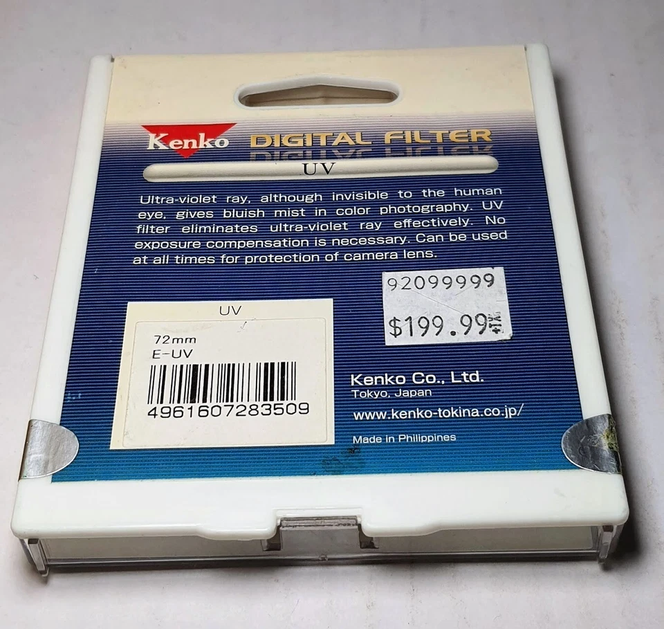 Genuine Kenko Digital 72mm  UV Guard Protector Safety Glass Lens Filter 72 mm - Image 2 of 3