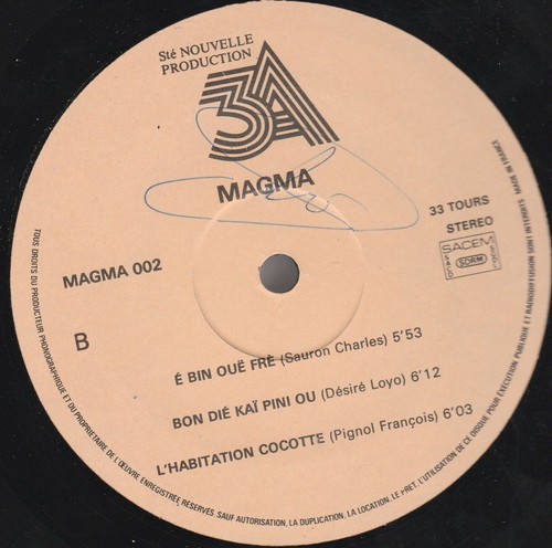MAGMA Antilles France LP Zouk Compas - Picture 4 of 4