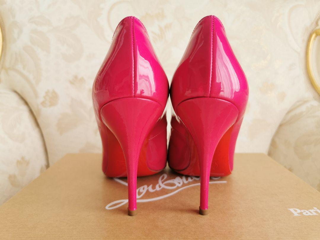 Christian Louboutin BATIGNOLLES 100 PATENT Pink High Heels Pumps
