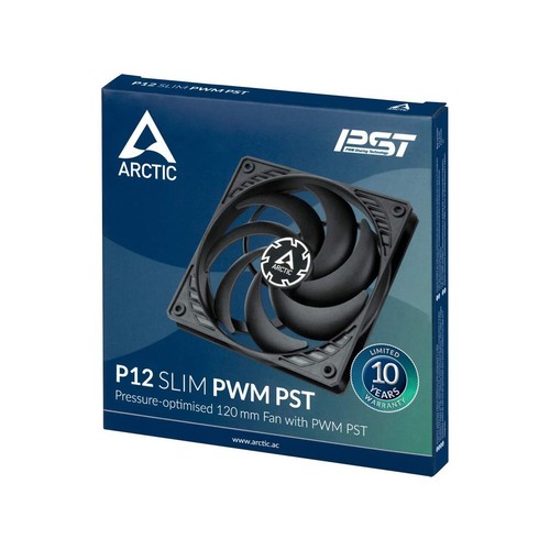 Arctic P12 Slim PWM PST - 120 mm Case Fan 300-2100 RPM - Black ACFAN00187A - Afbeelding 4 van 5