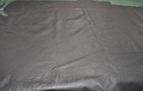 Black Pebble Grain Leather Hides/Chap Leather Sides/Tanned in USA - Picture 2 of 2