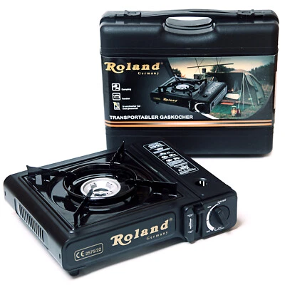 ROLAND GERMANY Roland Gaskocher Campingkocher Gasherd Campinggaskocher Shisha Kohlenanzünder