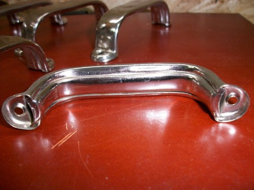 10 x SCHUBLADEN GRIFF RETRO VERNICKELT INDUSTRIE DESIGN SCHRANK MÖBELGRIFF - Picture 4 of 6