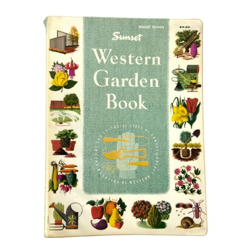 Sunset Western Garden Book vintage 1961 édition révisée reliée en spirale illustré - Photo 1 sur 12