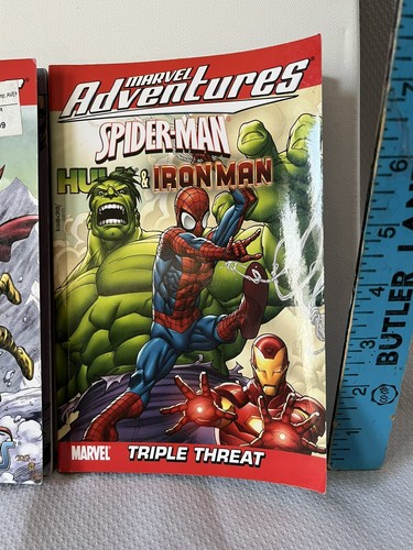 Marvel Adventures Lot Of 3 Spider-Man, Hulk & Iron Man & Thor Paperback Books - Imagen 4 de 12