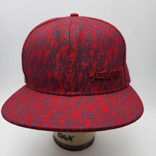 Altamont New Era 59FIFTY Hat 7 3/8 Wool Red Grey Graffiti Pattern Rare Vintage