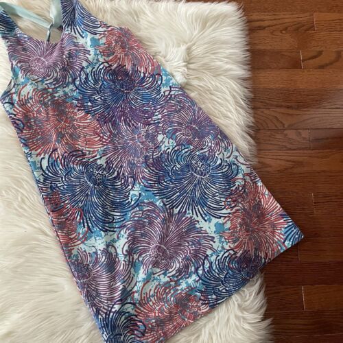 Title Nine Strappy Dream Dress Racerback Travel Pocket Floral Athleisure Size M