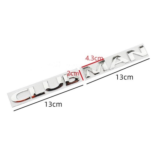For MINI CLUBMAN 1PCS Sticking Rear LOGO Metal Letter Emblems gloss silver - Picture 5 of 5