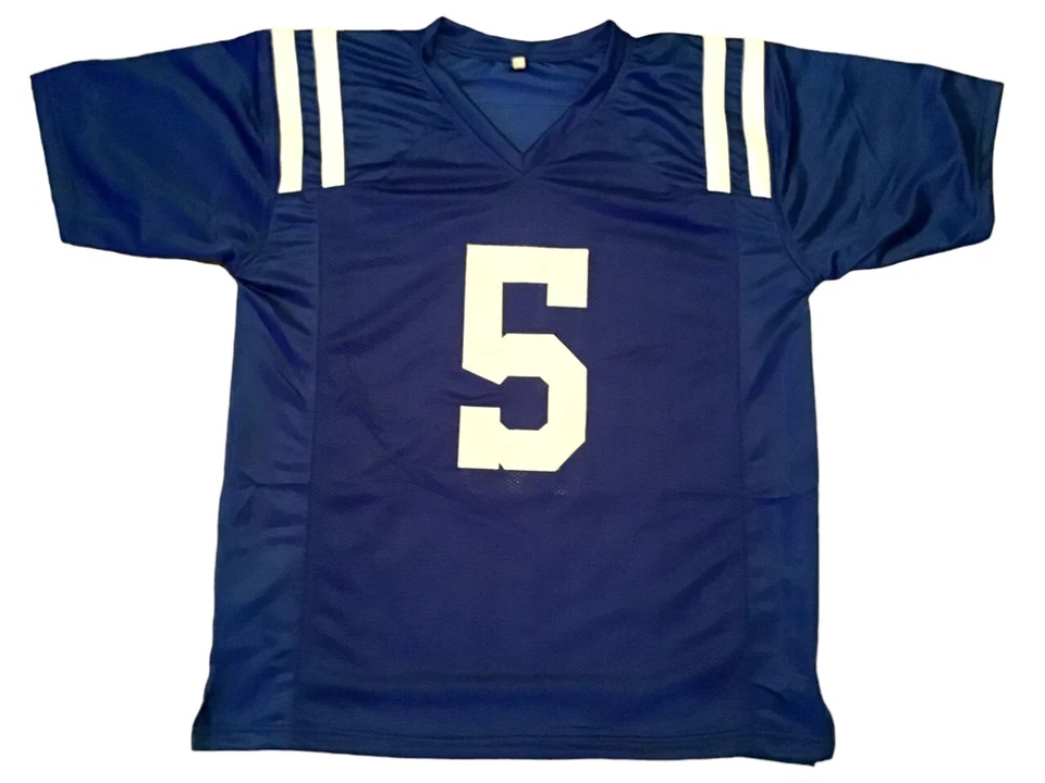 UNSIGNED CUSTOM Stitched Sewn #5 Richardson Blue Jersey - M to 2XL - Image 2 of 2